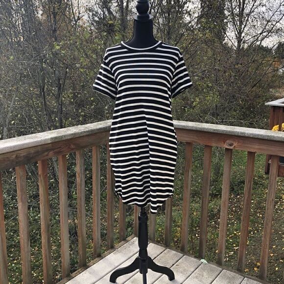 Striped Tshirt Dress SZ S - Picture 1 of 6